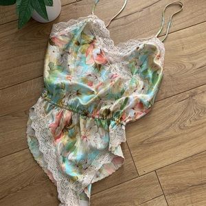 Vintage Victorian lingerie bodysuit sz small